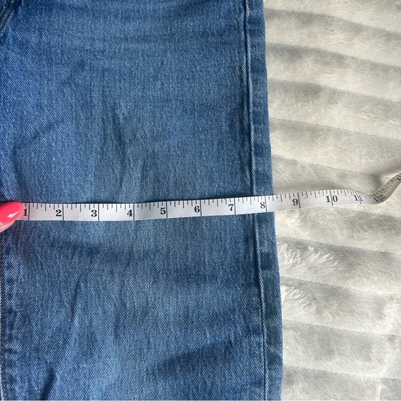 Levi Womens US25 Wedgie Straight Button Fly Blue Jeans - Picture 4 of 12